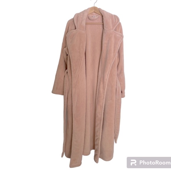 💗 Nordstrom Bliss Plush Light Pink Robe Women’s Size Medium - Picture 3 of 7